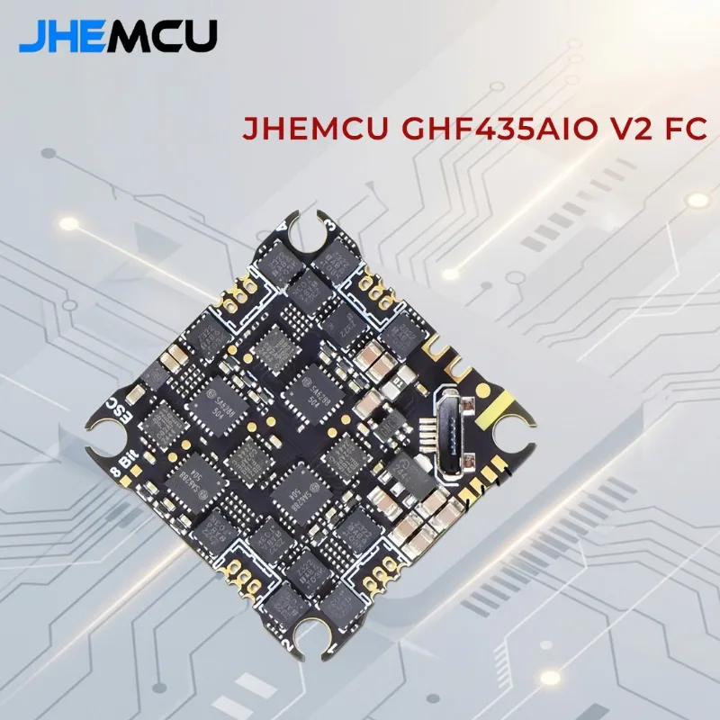 JHEMCU GHF435AIO V2 20A Flight Controller 2-4S with OSD Baro Blackbox Built-in ELRS 2.4G Receiver for RC FPV Freestyle Drone
JHEMCU GHF435AIO V2 20A Flight Controller 2-4S with OSD Baro Blackbox Built-in ELRS 2.4G Receiver for RC FPV Freestyle Drone