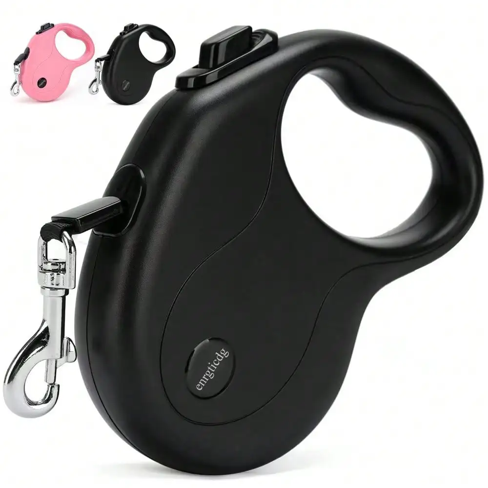 16Ft Retractable Dog Leash,Light Weight Leash For Small To Medium Dogs/Cats Up To 50lbs,Stainless Steel Spring Strong Nylon Tape, Tangle Free, One-Handed Brake.(Black)
16Ft Retractable Dog Leash,Light Weight Leash For Small To Medium Dogs/Cats Up To 50lbs,Stainless Steel Spring Strong Nylon Tape, Tangle Free, One-Handed Brake.(Black)