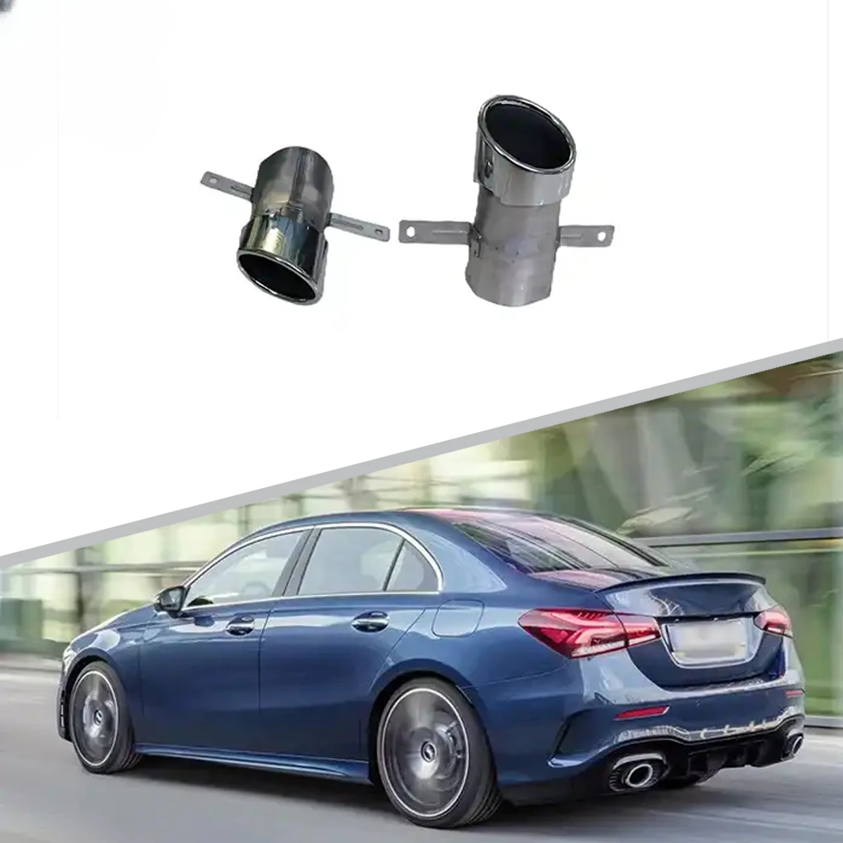 Auto Body Parts A35 Style Stainless Steel Car Rear Bumper Tail Pipe For BENZ W177 2019-2022
Auto Body Parts A35 Style Stainless Steel Car Rear Bumper Tail Pipe For BENZ W177 2019-2022