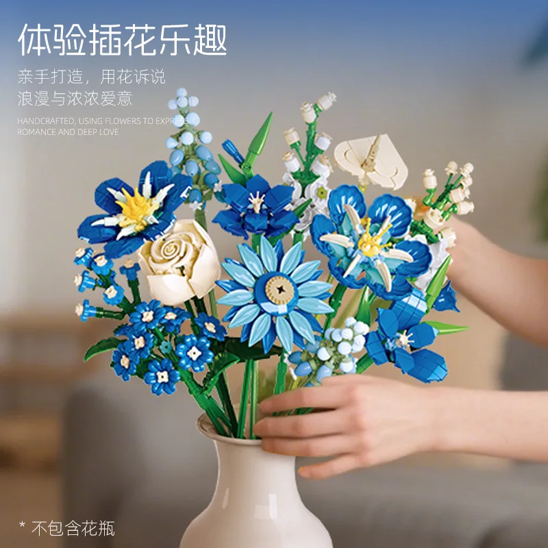 Blue Fairy Bouquet Building Blocks Set Rose Tulip Daisy Flower Bricks Model Floral Art Decoration Toys Gifts For Kids Adults
Blue Fairy Bouquet Building Blocks Set Rose Tulip Daisy Flower Bricks Model Floral Art Decoration Toys Gifts For Kids Adults