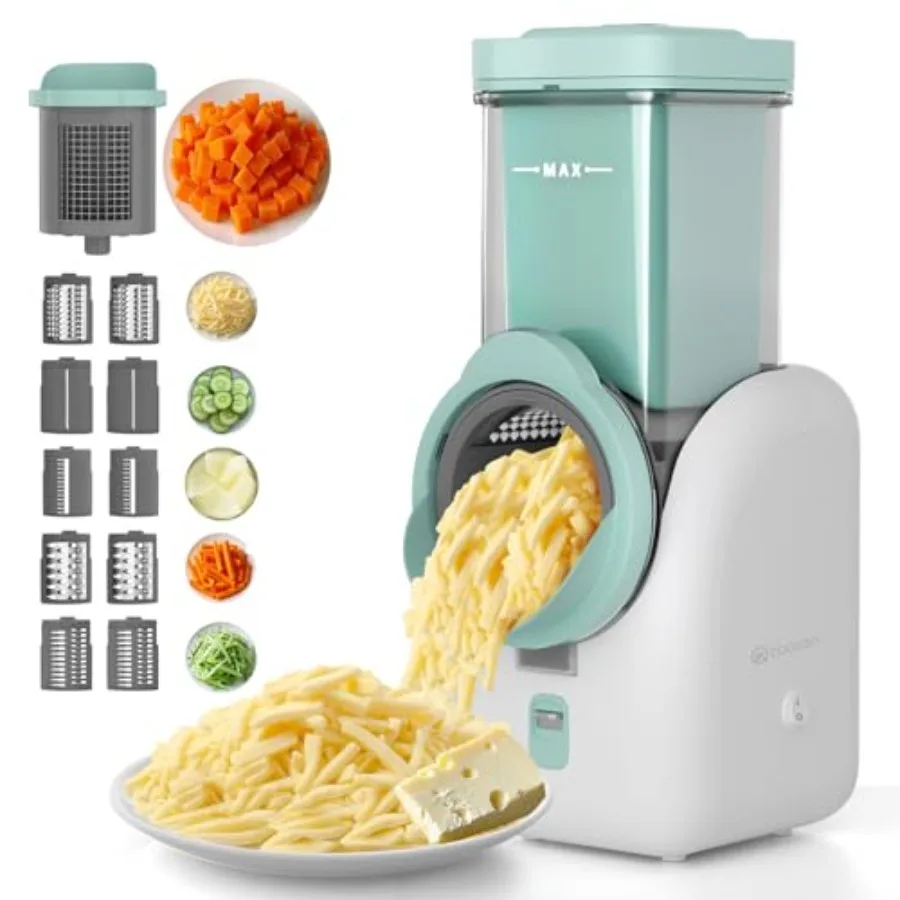 Upgraded Electric Cheese Shredder Automatic Cheese Grater Electric with 6 Interchangeable Blades 6 in 1 Electric Cheese Grater
Upgraded Electric Cheese Shredder Automatic Cheese Grater Electric with 6 Interchangeable Blades 6 in 1 Electric Cheese Grater