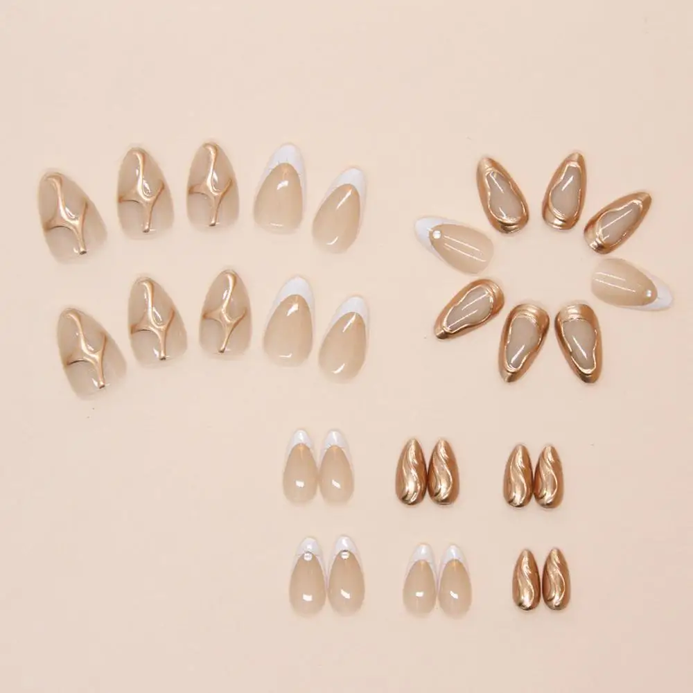 Европейские и американские короткие белые грецкообразные французские накладные ногти с объемным блеском в стиле Sun, универсальные, съемные, в виде брони
Европейские и американские короткие белые грецкообразные французские накладные ногти с объемным блеском в стиле Sun, универсальные, съемные, в виде брони