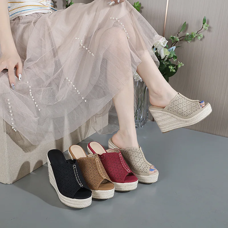 12cm Wedge Heel Women's Sandals Trend Women's Pumps and Heels Thick Bottom Platform Women's Slippers Woman Shoes Sandalias Mujer
12cm Wedge Heel Women's Sandals Trend Women's Pumps and Heels Thick Bottom Platform Women's Slippers Woman Shoes Sandalias Mujer