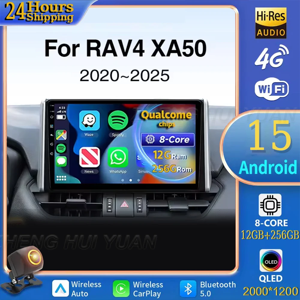 For Toyota RAV4 2020 2021 2022 2023 2024 2025 XA50 Android 15 Car Radio Multimedia Player Android Auto Carplay Head Unit Navigat
For Toyota RAV4 2020 2021 2022 2023 2024 2025 XA50 Android 15 Car Radio Multimedia Player Android Auto Carplay Head Unit Navigat
