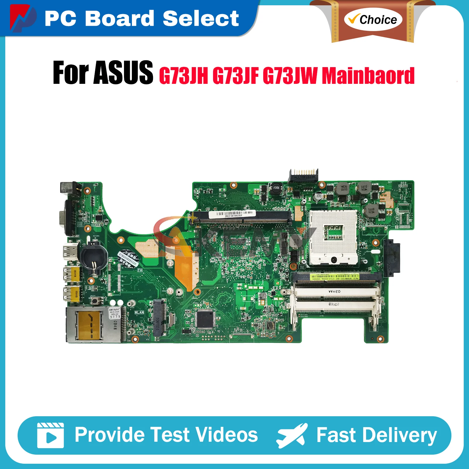 G73JH Laptop Motherboard For ASUS ROG G73JH G73J G73JW G73JF Notebook Mainboard in stock 100% tests OK fast shipping Top quality
G73JH Laptop Motherboard For ASUS ROG G73JH G73J G73JW G73JF Notebook Mainboard in stock 100% tests OK fast shipping Top quality