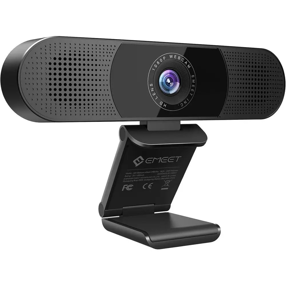 3-in-1 1080P Webcam with Microphone and Speakers, Wide-Angle Video Camera for Online Meetings and Classes
3-in-1 1080P Webcam with Microphone and Speakers, Wide-Angle Video Camera for Online Meetings and Classes