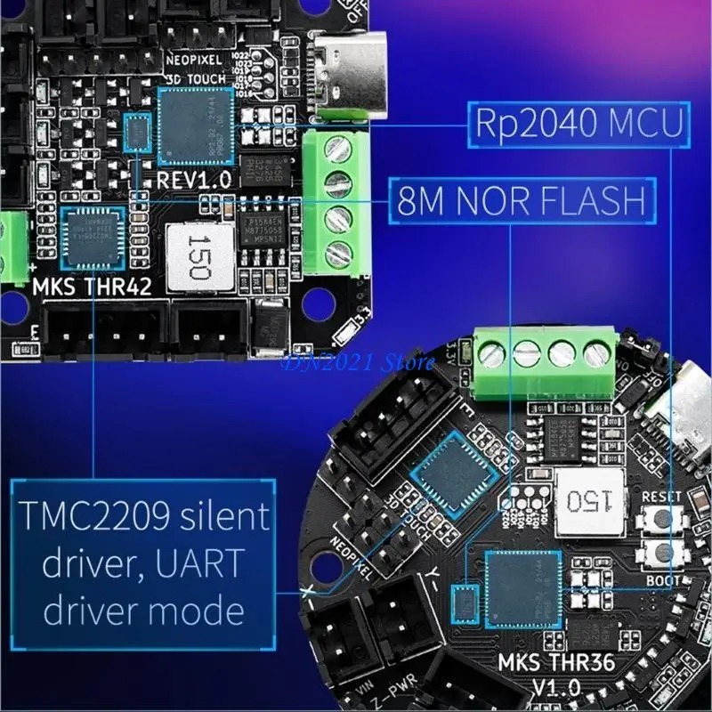 F3KE MKS THR36/THR42 Плата Принтер для Klipper Hotend Teat Tool Canbus RP2040 MCU -печата
F3KE MKS THR36/THR42 Плата Принтер для Klipper Hotend Teat Tool Canbus RP2040 MCU -печата