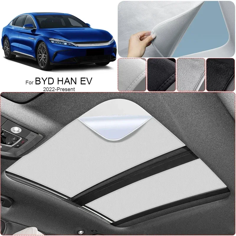 Car Suede Fabric Anti-uv Electrostatic Adsorption Sunroof Sunshade For BYD HAN EV 2022-Present Auto Heat Insulation Skylight
Car Suede Fabric Anti-uv Electrostatic Adsorption Sunroof Sunshade For BYD HAN EV 2022-Present Auto Heat Insulation Skylight