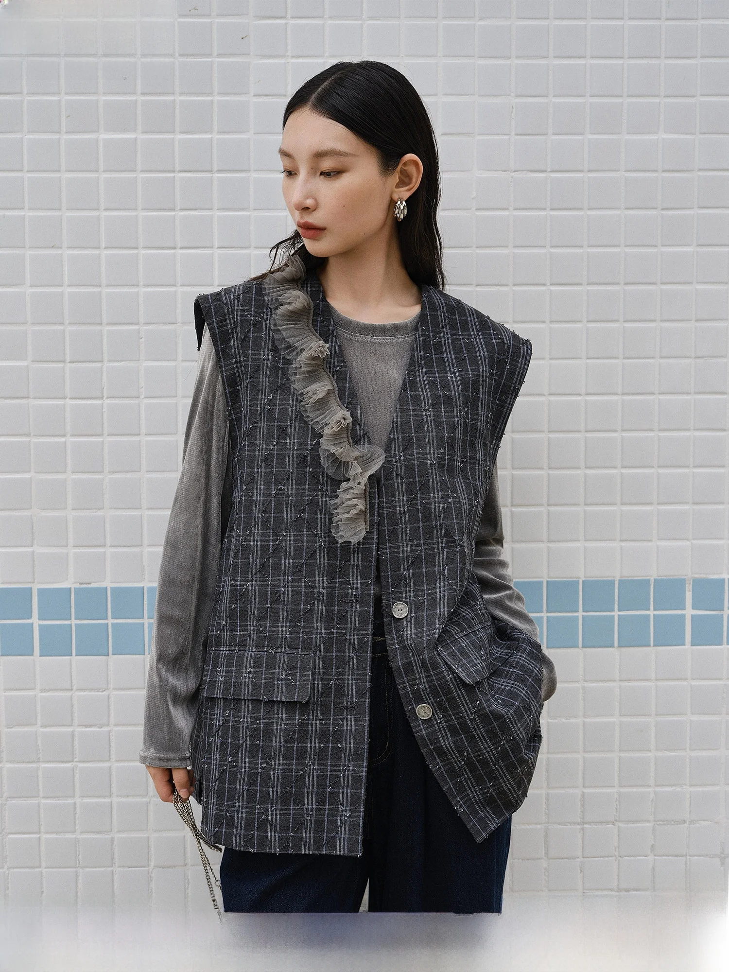 High nce New Sle Small Pattern V-ne Svel Tassel Women's Vest Spring 2026 Faion Retro Ci Commute
High nce New Sle Small Pattern V-ne Svel Tassel Women's Vest Spring 2026 Faion Retro Ci Commute