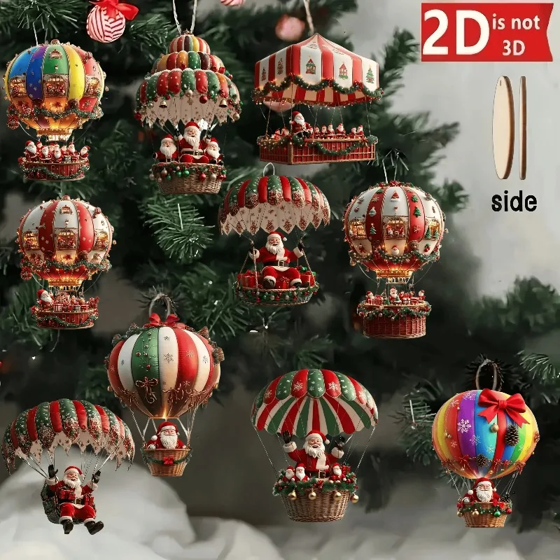 10Pcs Christmas2025 2D New Christmas Hot Air Balloon Santa Acrylic Hanging Decor Bedroom Living Room Wall Home Decoration 2026
10Pcs Christmas2025 2D New Christmas Hot Air Balloon Santa Acrylic Hanging Decor Bedroom Living Room Wall Home Decoration 2026