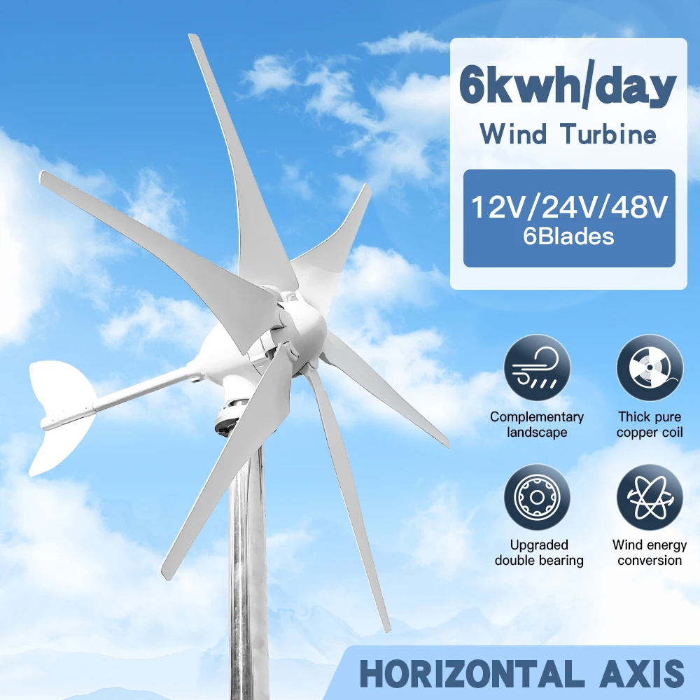 3000W Wind Turbine With Free Charging Controller Yacht Farm Family Farm 220V With Solar Cell System 10kwh Per Day
3000W Wind Turbine With Free Charging Controller Yacht Farm Family Farm 220V With Solar Cell System 10kwh Per Day