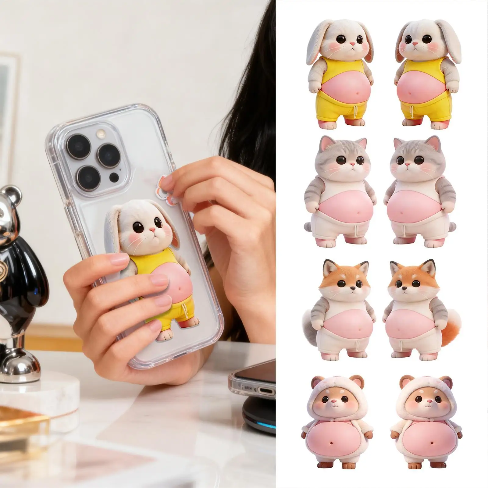 3D Cat Belly Sticker Super Soft Silicone Anti-collision Sticker 3D Fun Soft Silicone Fidgets Soft Squeeze Toy For Notebooks Car
3D Cat Belly Sticker Super Soft Silicone Anti-collision Sticker 3D Fun Soft Silicone Fidgets Soft Squeeze Toy For Notebooks Car