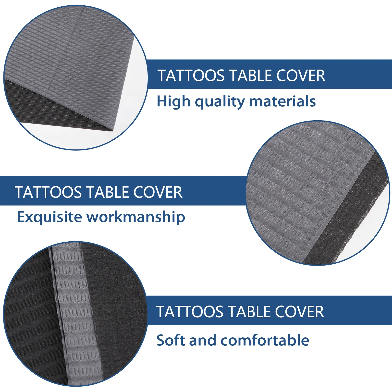 125Pcs Tattoos Clean Pad Disposable Table Cover with Pe Membrane Anti-Leak Design for Use Tattoos Accessories
125Pcs Tattoos Clean Pad Disposable Table Cover with Pe Membrane Anti-Leak Design for Use Tattoos Accessories