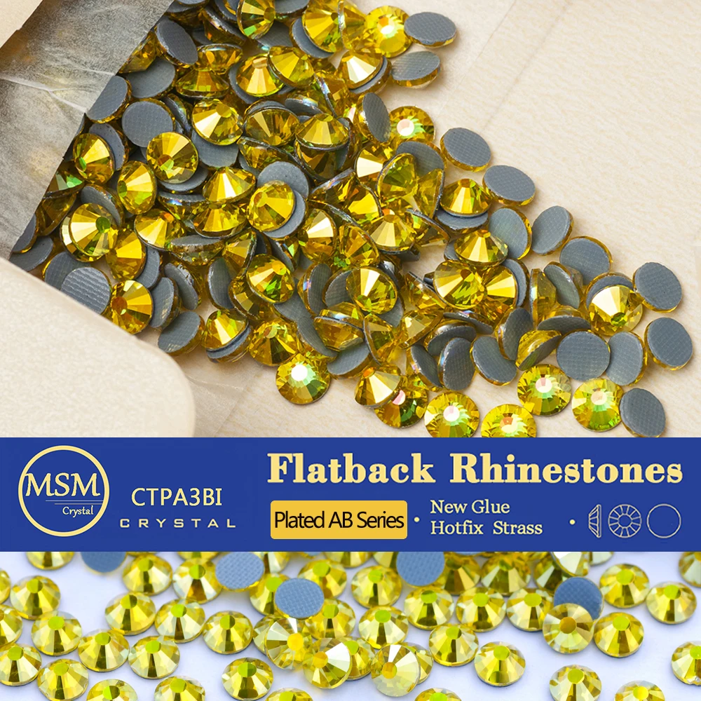 Citrine AB Hot Fix Flat Back Rhinestones 2058HF SS16 SS20 SS30 Covered Crystal Strass for Gym Garment Decoration
Citrine AB Hot Fix Flat Back Rhinestones 2058HF SS16 SS20 SS30 Covered Crystal Strass for Gym Garment Decoration