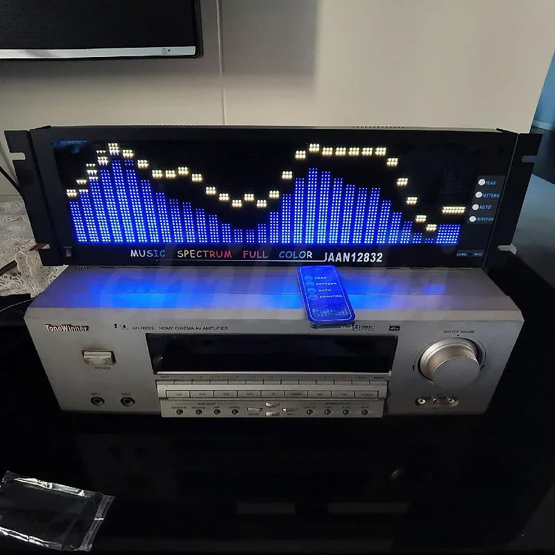 Voice Control Line Control Animation Clock Full Color LED128X32 2U 3U Rack RGB Music Spectrum Remote Control
Voice Control Line Control Animation Clock Full Color LED128X32 2U 3U Rack RGB Music Spectrum Remote Control