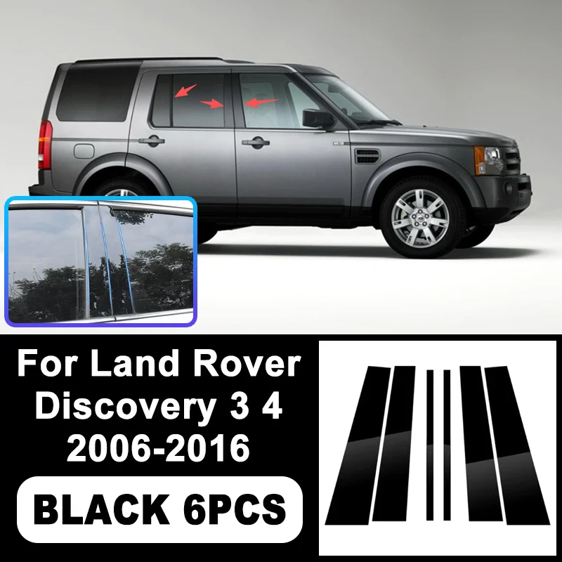 B/C Pillar Stickers For Land Rover Discovery 3 4 2006-2016 - PC Window Decorative Trim for Middle Pillar,Car Exterior Accessory
B/C Pillar Stickers For Land Rover Discovery 3 4 2006-2016 - PC Window Decorative Trim for Middle Pillar,Car Exterior Accessory