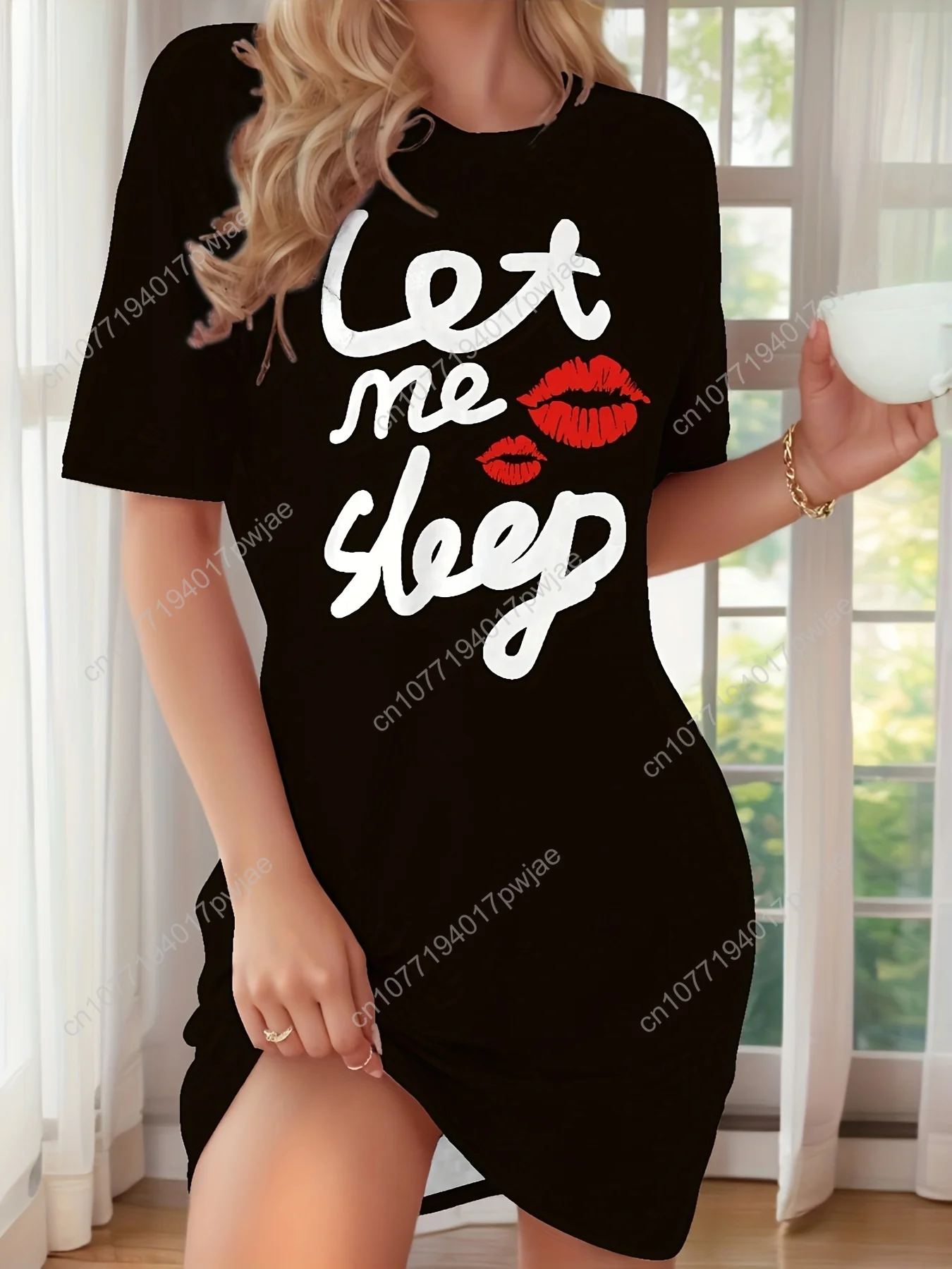 Женская пижама с буквенным принтом и принтом губ, очень удобная одежда для сна, домашняя одежда для отдыха
Женская пижама с буквенным принтом и принтом губ, очень удобная одежда для сна, домашняя одежда для отдыха