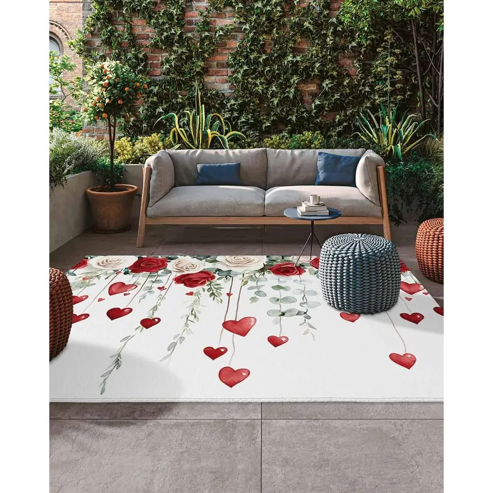 Уличный ковер с зеленым эвкалиптом, 5x8 футов, романтический цветочный узор розы для патио, террасы и крыльца
Уличный ковер с зеленым эвкалиптом, 5x8 футов, романтический цветочный узор розы для патио, террасы и крыльца