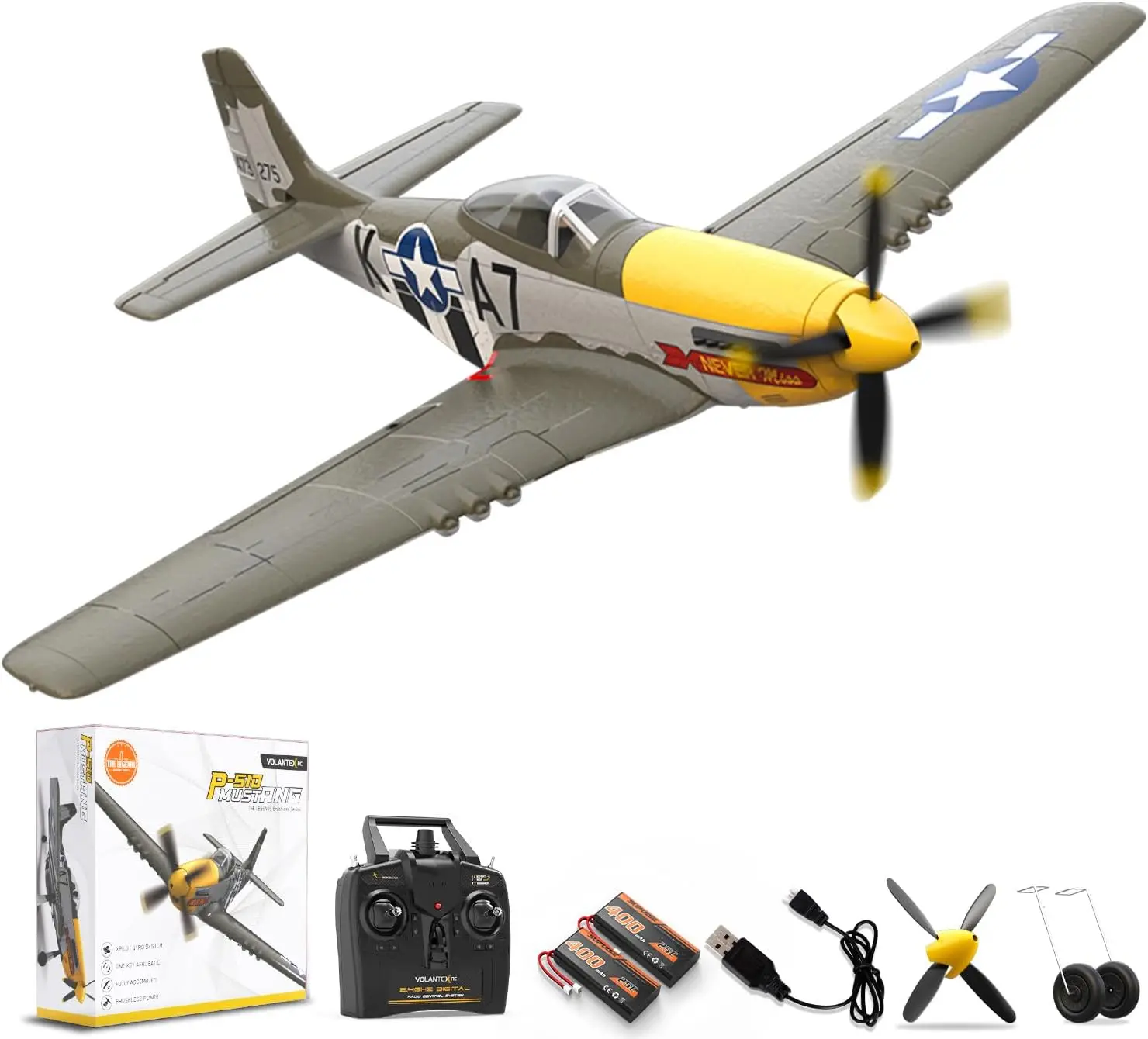 Remote Control Airplane 500mm Brushless 4CH RC Fighter Plane with 6-Axis Gyro, 3 Flight Modes & Aerobatics, 2.4GHz Radio Controlled Aircraft Ready-to-Fly for Beginners and Adults
Remote Control Airplane 500mm Brushless 4CH RC Fighter Plane with 6-Axis Gyro, 3 Flight Modes & Aerobatics, 2.4GHz Radio Controlled Aircraft Ready-to-Fly for Beginners and Adults