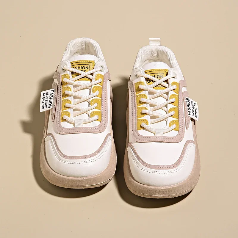 2025 Spring Women's Vulcanized Shoes Sports Loafers Comfortable Walking Sneakers Ladies Thick Soled Lace-Up Smooth Casual Shoes
2025 Spring Women's Vulcanized Shoes Sports Loafers Comfortable Walking Sneakers Ladies Thick Soled Lace-Up Smooth Casual Shoes