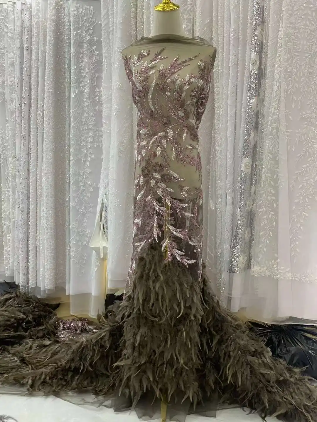 Luxurious High -end French Beaded Lace Fabric 2024 High Quality African With Sequins Fabric For Wedding Dress Xb
Luxurious High -end French Beaded Lace Fabric 2024 High Quality African With Sequins Fabric For Wedding Dress Xb