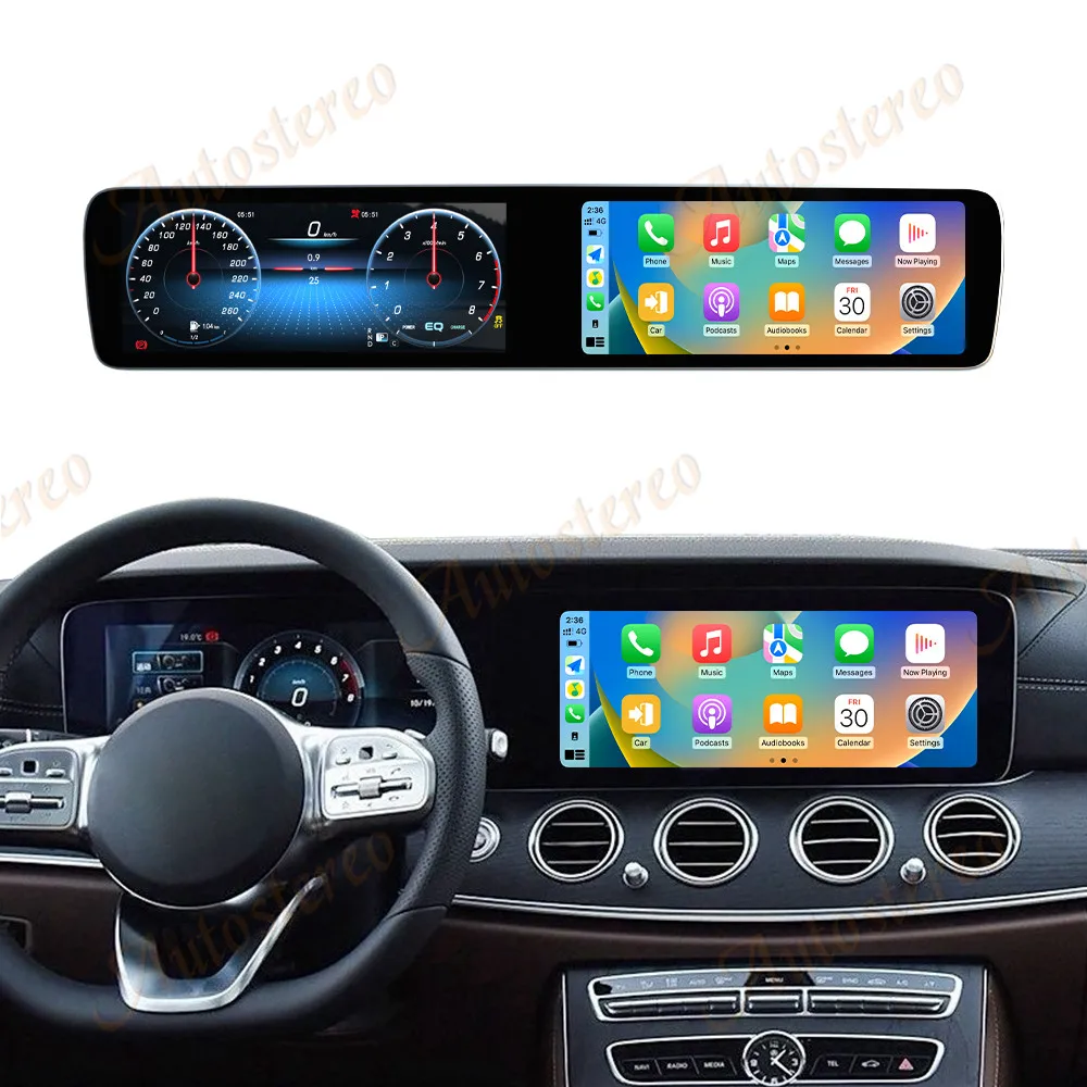 Автомобильный Android-плеер с двойным экраном Qualcomm Carplay для Mercedes-Benz E Class W213 2017-2023, автомобильный GPS-навигатор, головное устройство, мультимедийный плеер
Автомобильный Android-плеер с двойным экраном Qualcomm Carplay для Mercedes-Benz E Class W213 2017-2023, автомобильный GPS-навигатор, головное устройство, мультимедийный плеер