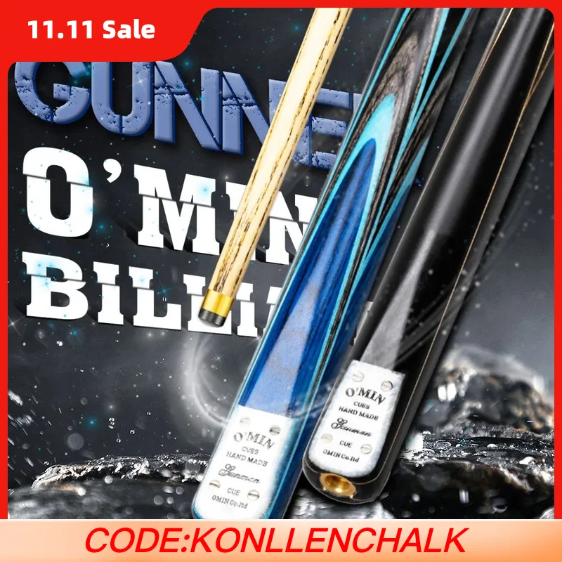 O'Min Gunman 3/4 Split One piece Ash Shaft Snooker Cue 9.5/10mm Tip Professional Billard Stick Kit with Excellent Box Extension
O'Min Gunman 3/4 Split One piece Ash Shaft Snooker Cue 9.5/10mm Tip Professional Billard Stick Kit with Excellent Box Extension