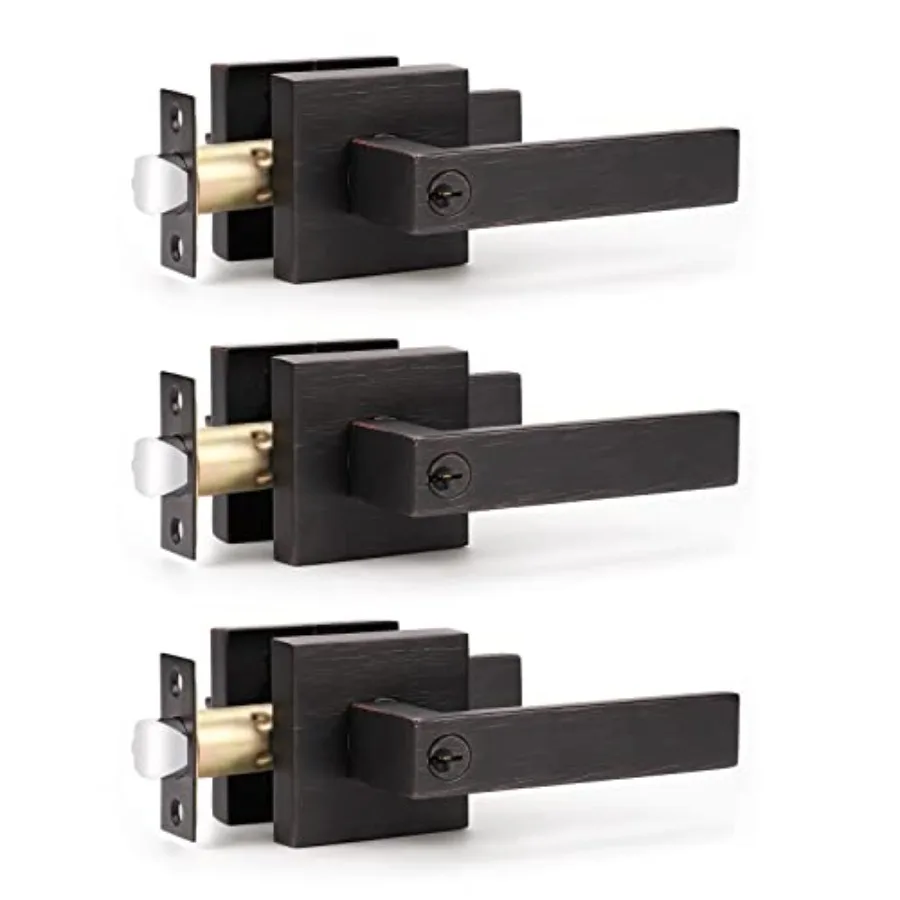Door Handle with Lock and Key Keyed Entry Door Lock/Door Lever Front Door Leverset Lockset, Keyed Alike/Combo Keys 2.13 lb One
Door Handle with Lock and Key Keyed Entry Door Lock/Door Lever Front Door Leverset Lockset, Keyed Alike/Combo Keys 2.13 lb One