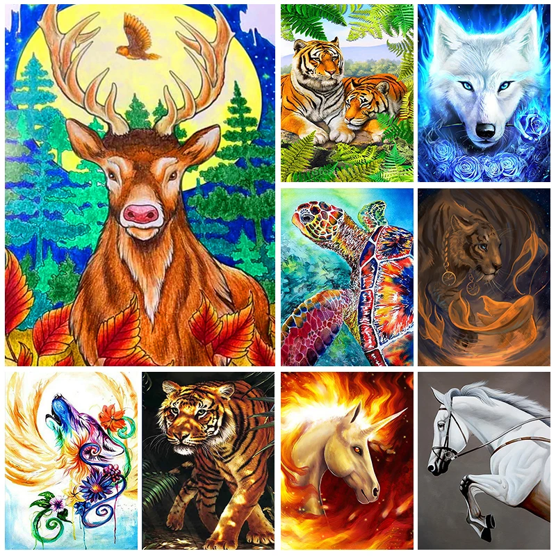 5D Diamond Painting Animal Diamond Embroidery DIY Full Rhinestone Mosaic Deer Tiger Cross Stitch Kit Art Home Decor
5D Diamond Painting Animal Diamond Embroidery DIY Full Rhinestone Mosaic Deer Tiger Cross Stitch Kit Art Home Decor