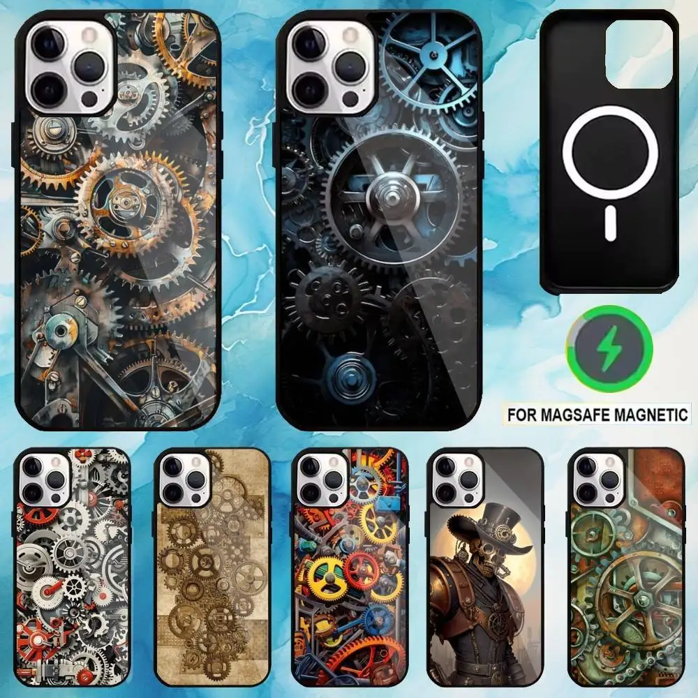 Steampunk Gear Mechanical Phone Case For iPhone17,16,15,14,13,12,11 Plus,Pro Max Magnetic For Magsafe Wireless Charging
Steampunk Gear Mechanical Phone Case For iPhone17,16,15,14,13,12,11 Plus,Pro Max Magnetic For Magsafe Wireless Charging