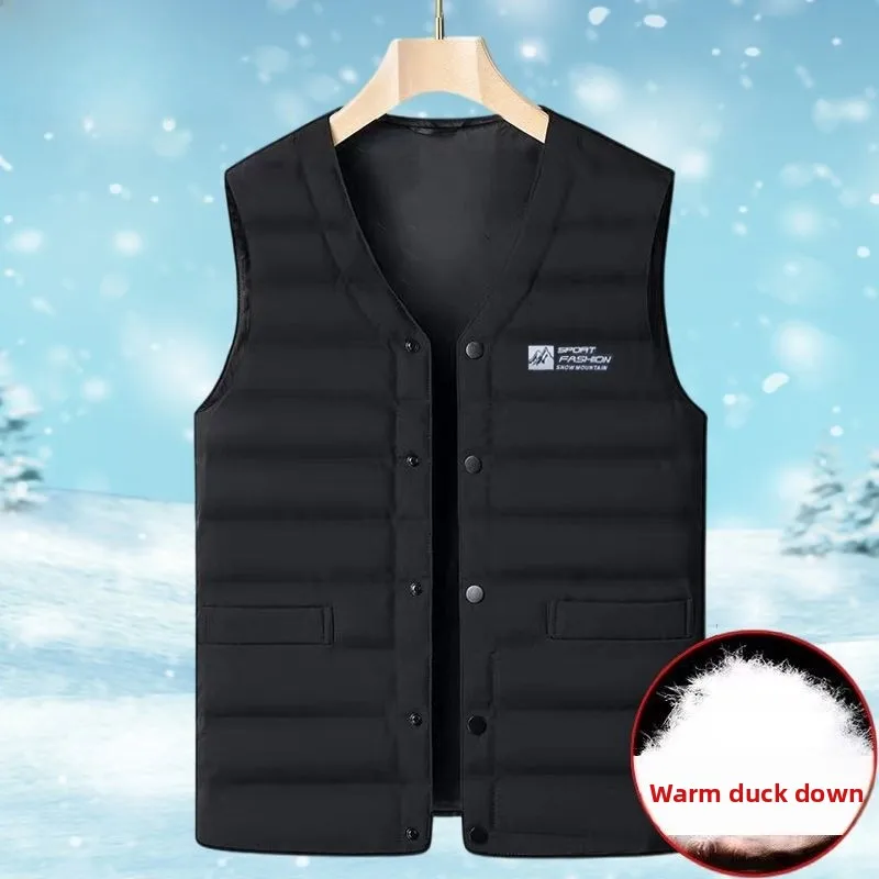 Радиоуправляемый пуховый жилет для мужчин, внутренняя одежда, зимняя накладка для папы, элитный модный свободный теплый жилет Jaet, верхняя одежда
Радиоуправляемый пуховый жилет для мужчин, внутренняя одежда, зимняя накладка для папы, элитный модный свободный теплый жилет Jaet, верхняя одежда