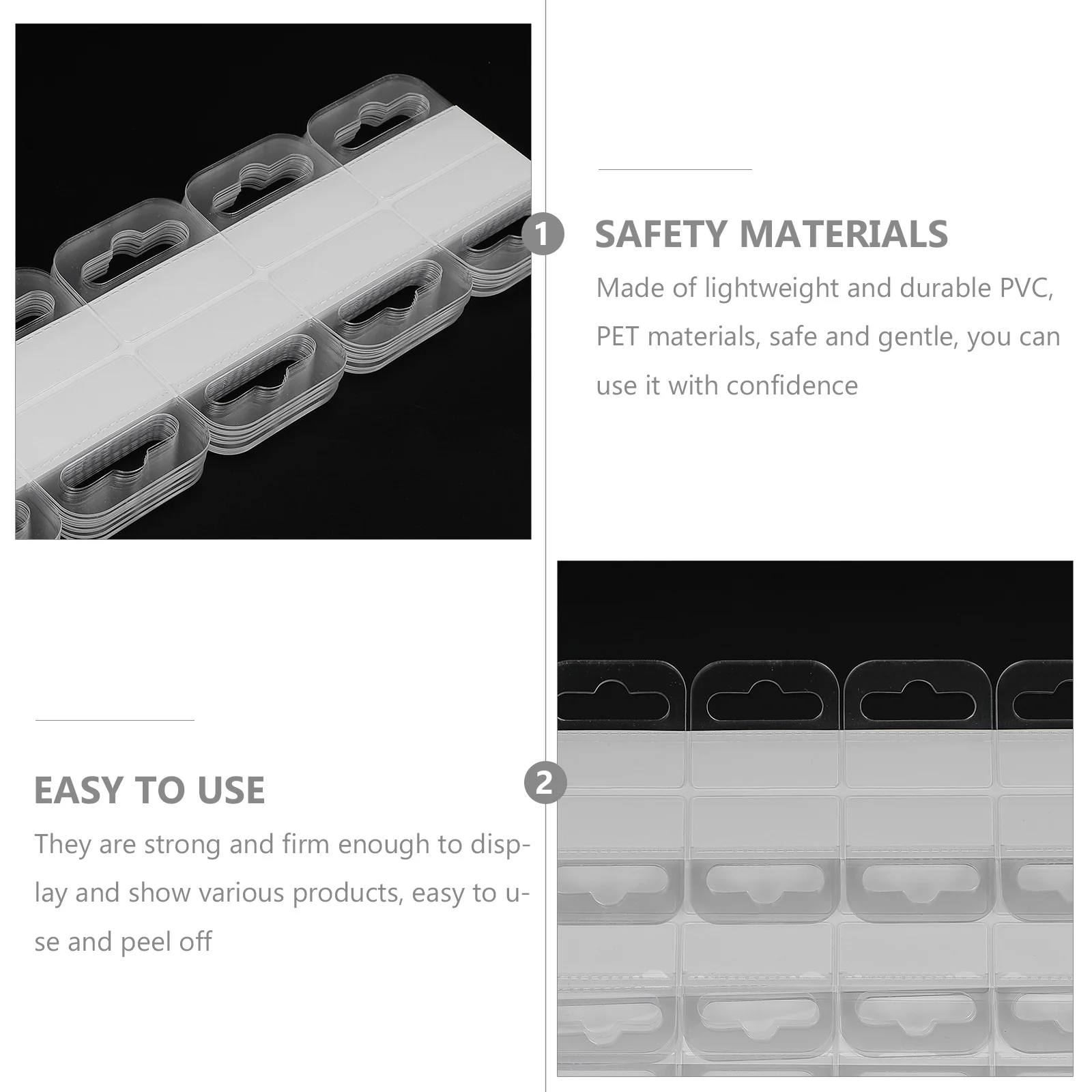 200 Pcs Hook PET Show Hooks Plastic for Hanging Stick on Utility Transparent Reusable Heavy Duty Small Clear
200 Pcs Hook PET Show Hooks Plastic for Hanging Stick on Utility Transparent Reusable Heavy Duty Small Clear