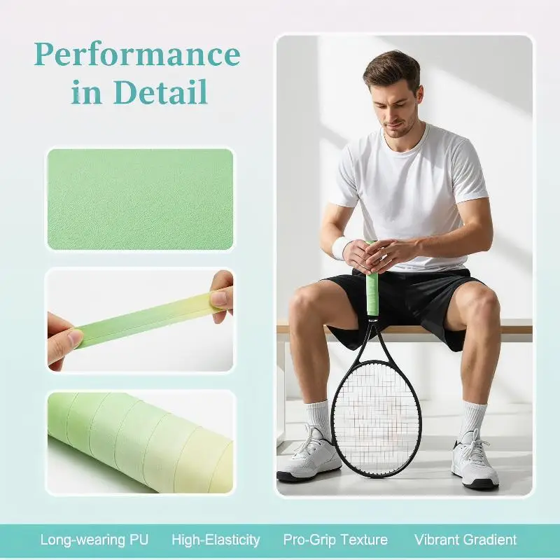 Gradient Color Badminton Racket Grip Tape Anti Slip Sweat Absorbent Comfortable Feel For Outdoor Badminton Enthusiasts
Gradient Color Badminton Racket Grip Tape Anti Slip Sweat Absorbent Comfortable Feel For Outdoor Badminton Enthusiasts
