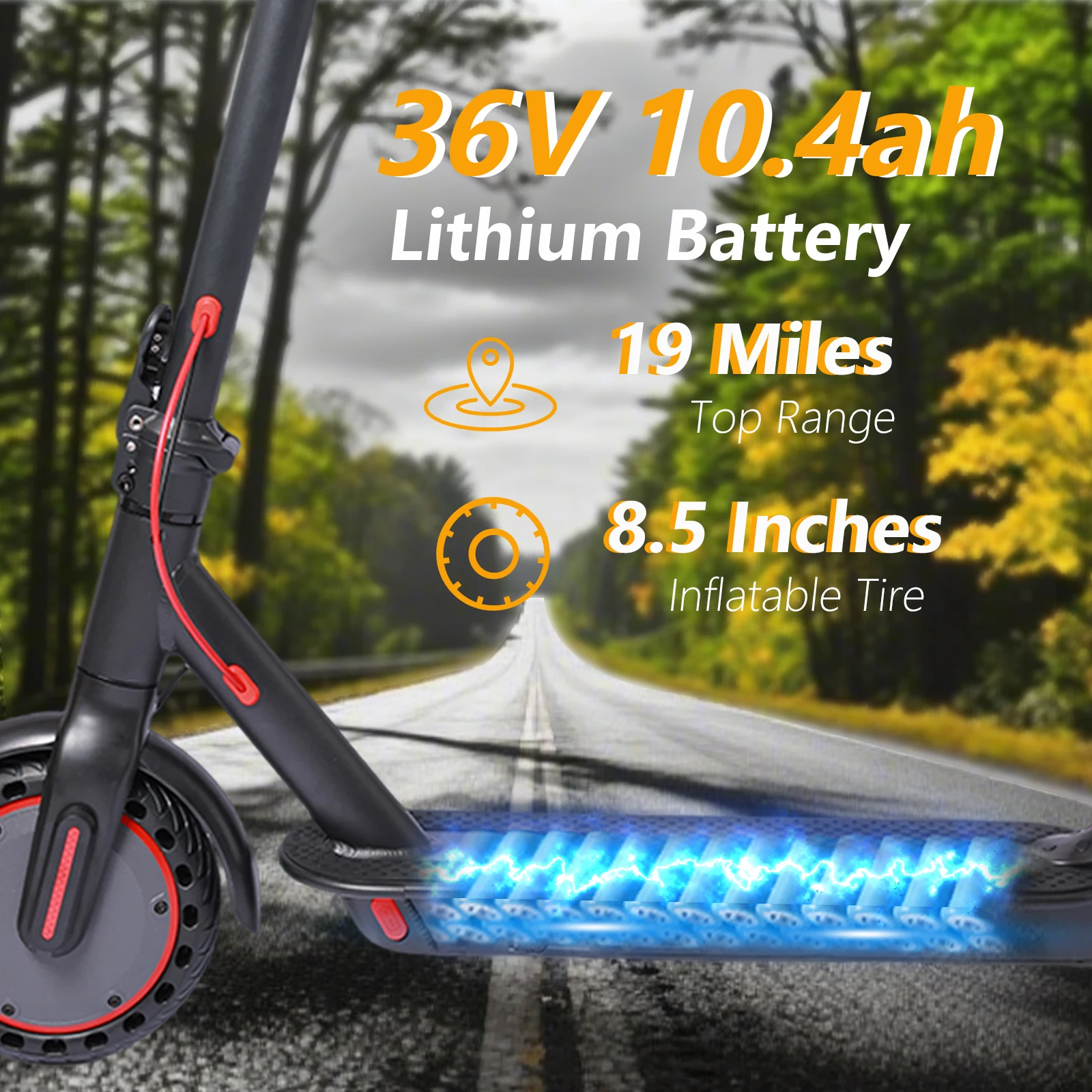 UNQYX U1 Electric Escooter 350W Motor Foldable Urban Commuter with 19 Miles Range 19 MPH Speed 8.5 Inch Tires
UNQYX U1 Electric Escooter 350W Motor Foldable Urban Commuter with 19 Miles Range 19 MPH Speed 8.5 Inch Tires