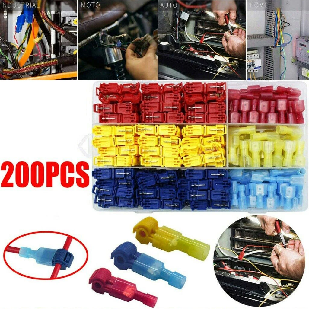 200pcs Insulated Terminal Set Heat Shrink Wire Connector Crimp Cord End Bagged Waterproof Polyolefin Tubing Marine Automobile
200pcs Insulated Terminal Set Heat Shrink Wire Connector Crimp Cord End Bagged Waterproof Polyolefin Tubing Marine Automobile