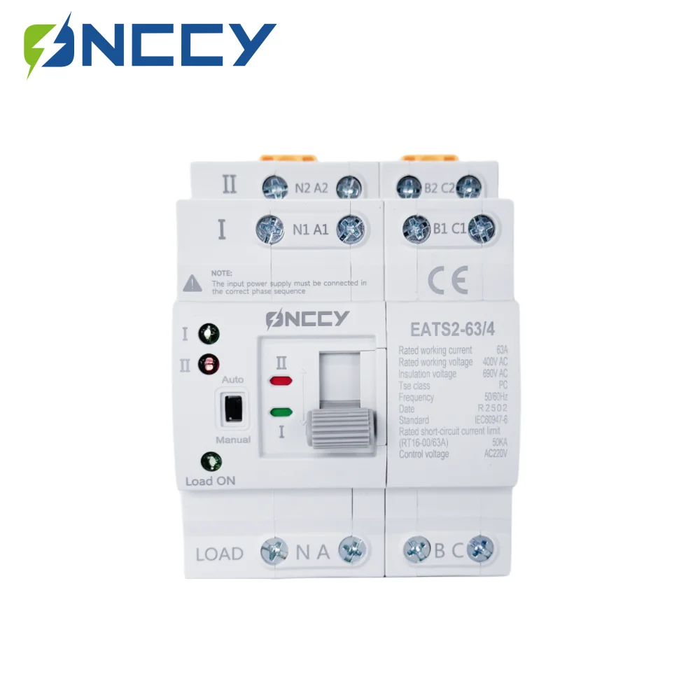 ONCCY 4P ATS Dual Power Автоматический резервный переключатель Электрические селекторные переключатели Бесперебойное питание Автоматический резервный выключатель питания
ONCCY 4P ATS Dual Power Автоматический резервный переключатель Электрические селекторные переключатели Бесперебойное питание Автоматический резервный выключатель питания