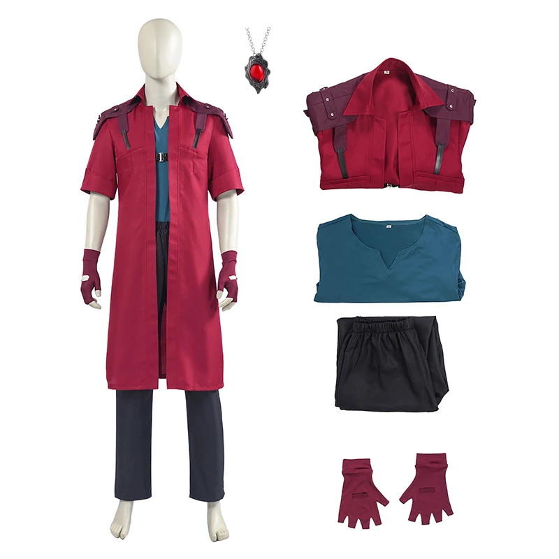 DMC 5 Dante Cosplay Costume Disguise Uniform Long Windbreaker Gloves Role Playing Outfits Halloween Carnival Party Suit
DMC 5 Dante Cosplay Costume Disguise Uniform Long Windbreaker Gloves Role Playing Outfits Halloween Carnival Party Suit