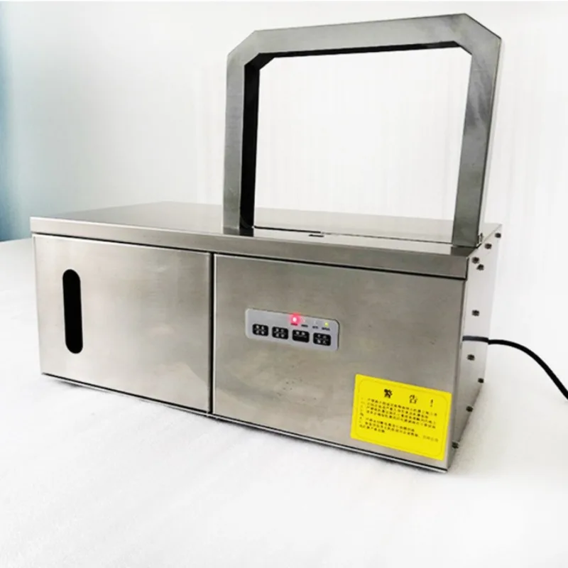 SD-201 OPP Band Strapping Machine 12mm Plastic Film Tape Bundler Vegetable Food Packaging Machine Small Size
SD-201 OPP Band Strapping Machine 12mm Plastic Film Tape Bundler Vegetable Food Packaging Machine Small Size