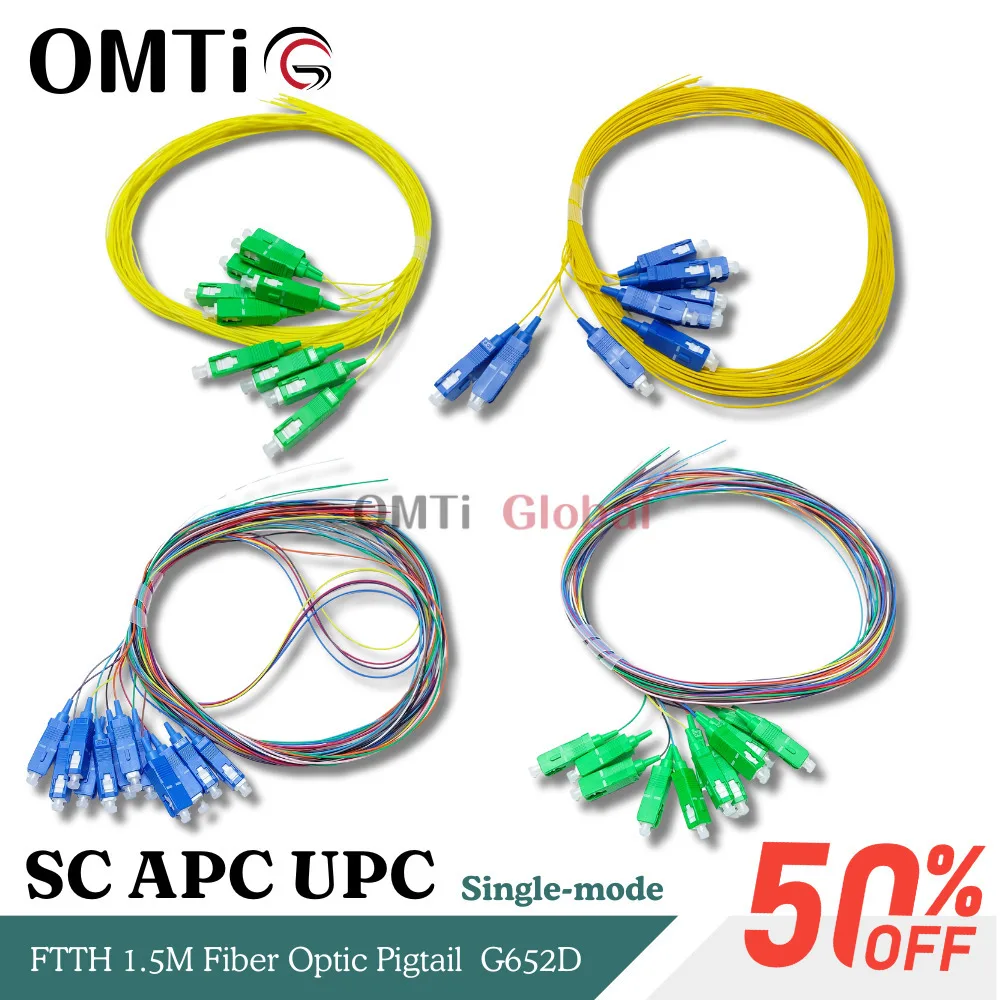 OMTiG 10 12 цветных оптоволоконных проводов SC/APC/UPC G652D-0,9 мм, 9/125, одномодовый кабель, 1,5 м, оптоволоконная косичка, симплекс
OMTiG 10 12 цветных оптоволоконных проводов SC/APC/UPC G652D-0,9 мм, 9/125, одномодовый кабель, 1,5 м, оптоволоконная косичка, симплекс