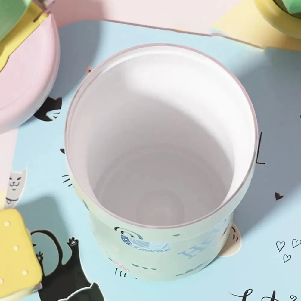 650ML Stainless Steel Cup Ceramic Inner Liner Cartoon Thermos Cup Cat Rabbit Pattern Double-drinking Straw Vacuum Cup
650ML Stainless Steel Cup Ceramic Inner Liner Cartoon Thermos Cup Cat Rabbit Pattern Double-drinking Straw Vacuum Cup