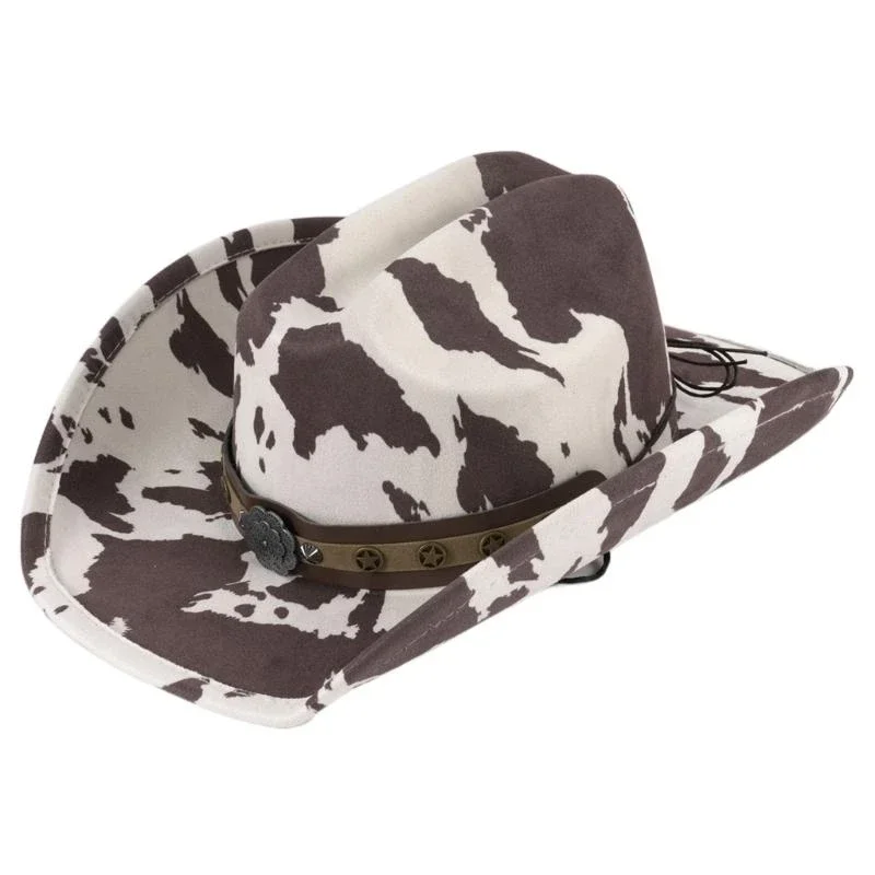 Adult Cowboy Hats with Cow Pattern Eye Catching Ethnic Cowgirl Hat Model Show Performances Photography Cowboy Hats
Adult Cowboy Hats with Cow Pattern Eye Catching Ethnic Cowgirl Hat Model Show Performances Photography Cowboy Hats