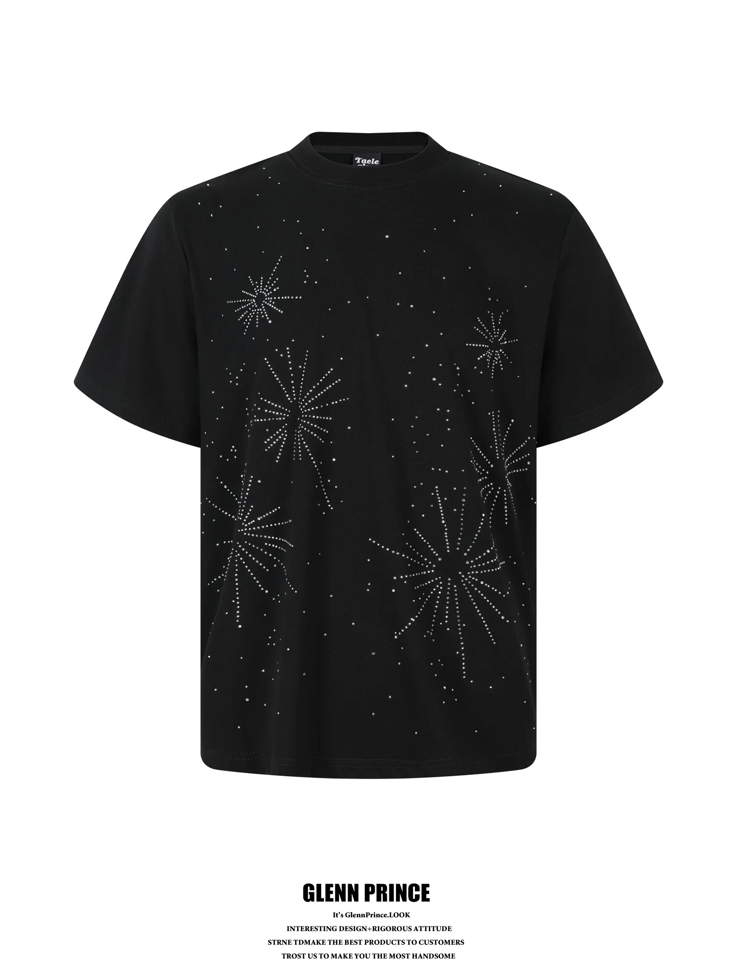 GPstudio Trendy Heavy-duty Sparkler Rhinestone Short-sleeved Men's T-shirt Couple's Top Breathable Cotton Casual Fashion
GPstudio Trendy Heavy-duty Sparkler Rhinestone Short-sleeved Men's T-shirt Couple's Top Breathable Cotton Casual Fashion