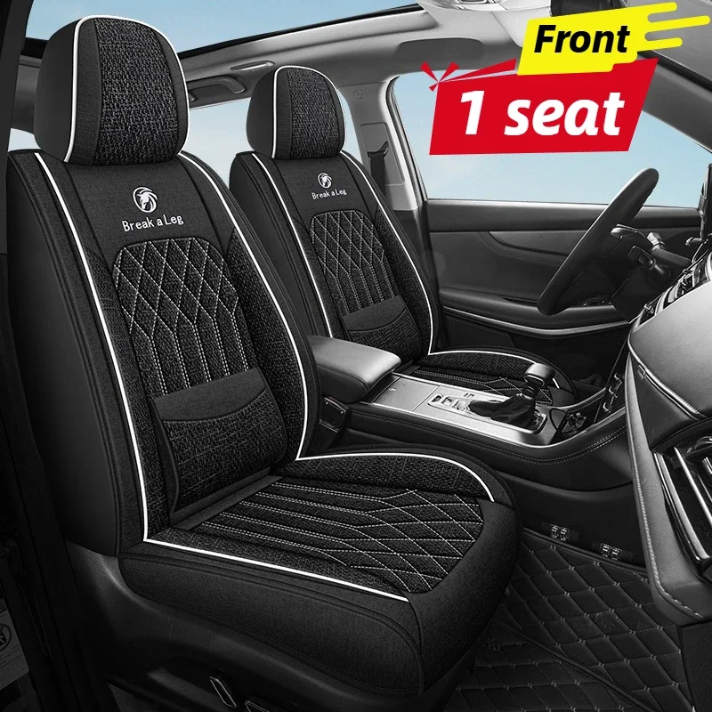 1PC Universal Front Seat Cover with Fixed Lumbar Support, Premium Linen Full Wrap, All-Season, Fits Most Car Front Seats
1PC Universal Front Seat Cover with Fixed Lumbar Support, Premium Linen Full Wrap, All-Season, Fits Most Car Front Seats