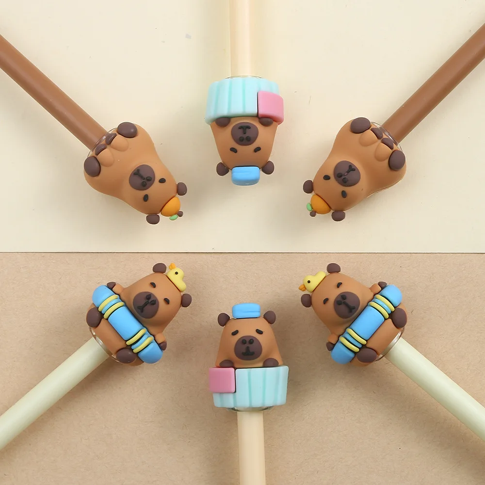 Набор из 3 гелевых ручек Kawaii Capybara 0,5 мм, для подписи, для школы и офиса, канцелярские принадлежности, подарок, ручки в стиле арт-деко
Набор из 3 гелевых ручек Kawaii Capybara 0,5 мм, для подписи, для школы и офиса, канцелярские принадлежности, подарок, ручки в стиле арт-деко