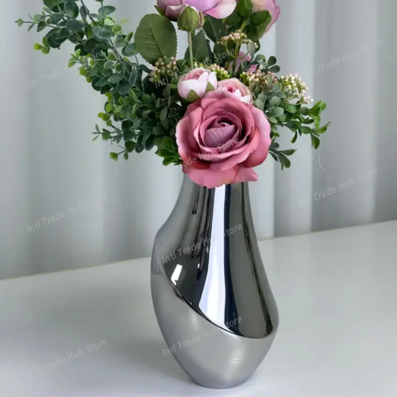Nordic Style Light Luxury Silver Vase Home Flower Arrangement Ornament Art Jewelry Living Room Ornament
Nordic Style Light Luxury Silver Vase Home Flower Arrangement Ornament Art Jewelry Living Room Ornament