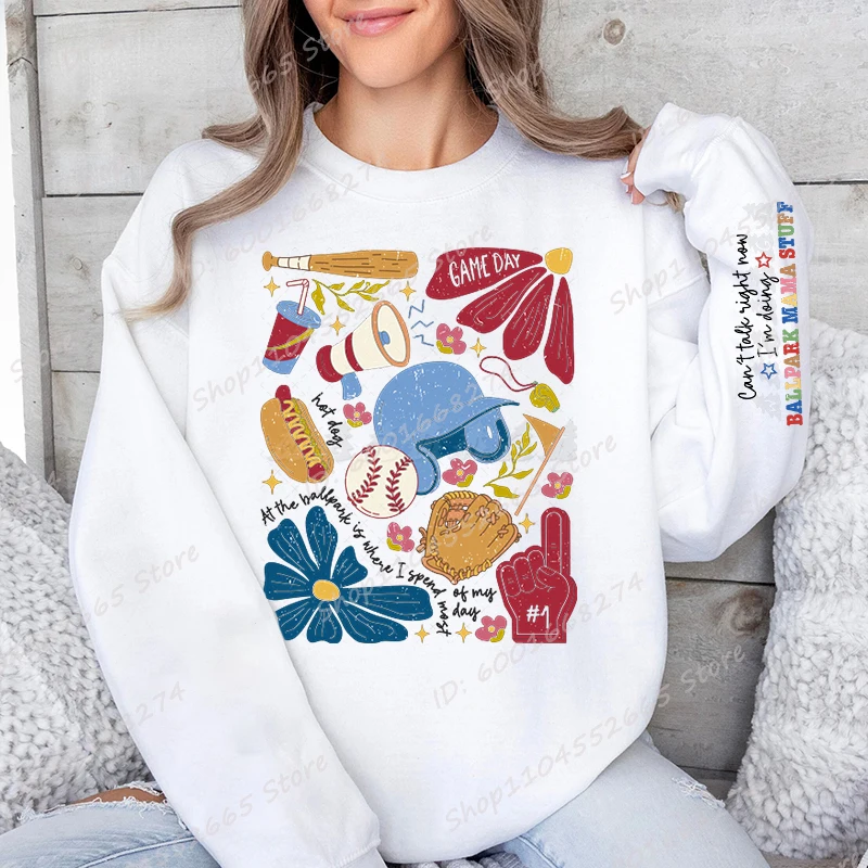 Game Day Sweatshirts, Baseball Mama Print Women's Casual Long sleeve Loose Winter Autumn Pullovers Women Oversized Sweatshirt
Game Day Sweatshirts, Baseball Mama Print Women's Casual Long sleeve Loose Winter Autumn Pullovers Women Oversized Sweatshirt