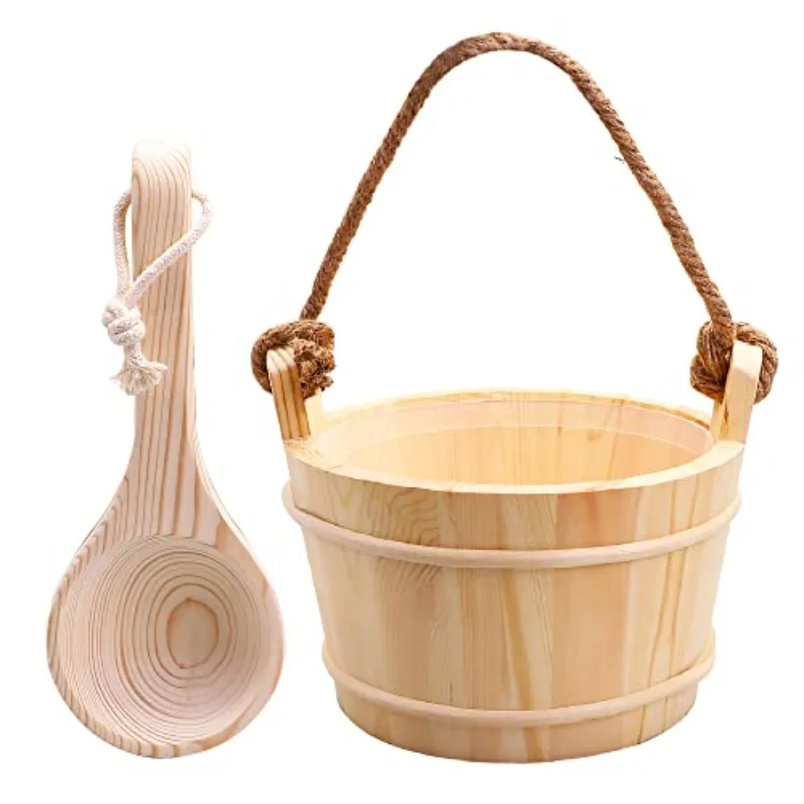 Sauna et and Ladle 5 Liter .3 Gallon nish Pine Woo Sauna cessories wi Sauna et Plac r and Rope Handle
Sauna et and Ladle 5 Liter .3 Gallon nish Pine Woo Sauna cessories wi Sauna et Plac r and Rope Handle