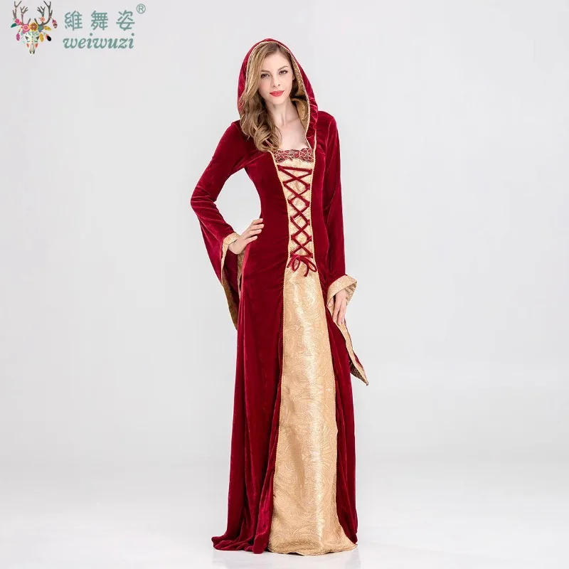 Halloween Carnival Party Medieval Gothic Long Dresses Adult Kid Velvet Robe Hooded Gown Court Lady Masquerade Fancy Costume
Halloween Carnival Party Medieval Gothic Long Dresses Adult Kid Velvet Robe Hooded Gown Court Lady Masquerade Fancy Costume