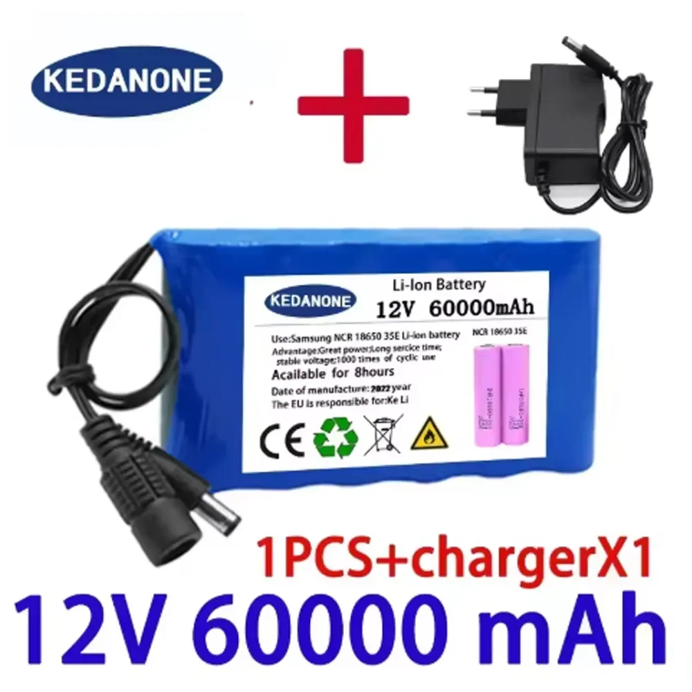 Original 18650 12V 3S2P 60000mAh rechargeable lithium-ion battery for mascot fans/home monitoring/electric remote control toys
Original 18650 12V 3S2P 60000mAh rechargeable lithium-ion battery for mascot fans/home monitoring/electric remote control toys
