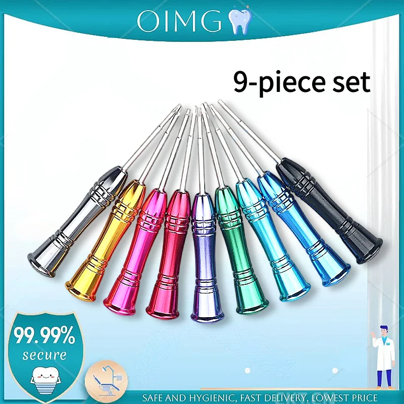 Dentist Instrument Equipment, 9Pcs Stainless Steel Dental Implant Micro Screwdriver Lab Tool Kit
Dentist Instrument Equipment, 9Pcs Stainless Steel Dental Implant Micro Screwdriver Lab Tool Kit